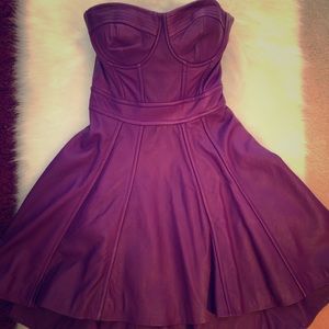 Genuine leather Bebe dress